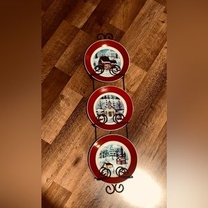 Set of 3 Holiday Display Plates